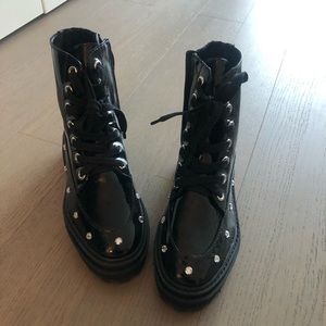 Schutz booties with rhinestones NEW